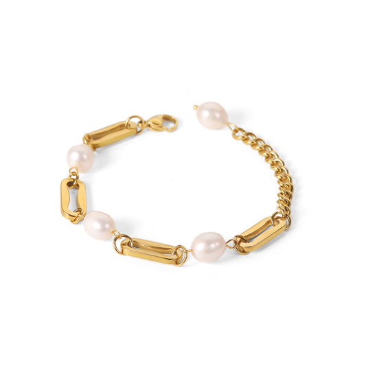 Boone Favorite freshwater pearls chain bracelet
