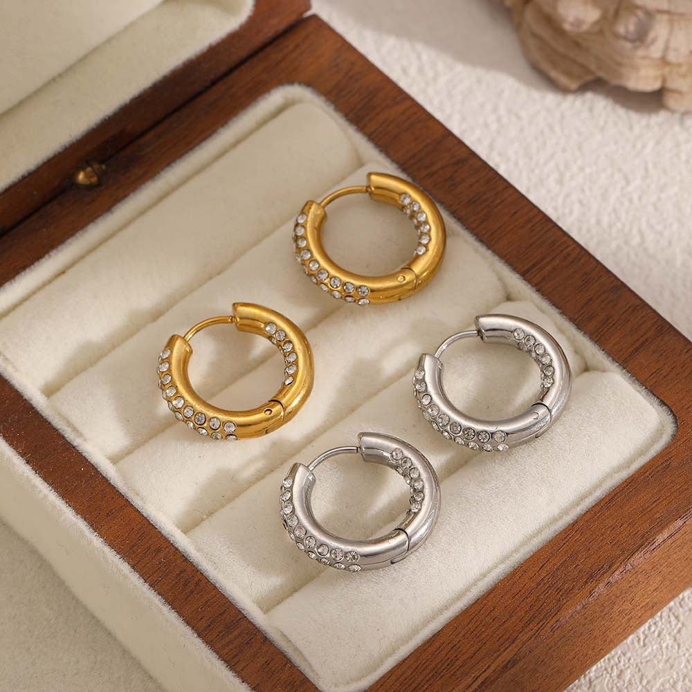 Alice rock hoops earrings