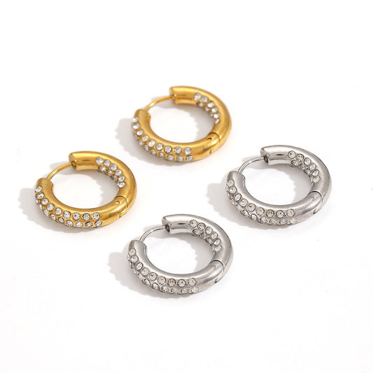 Alice rock hoops earrings