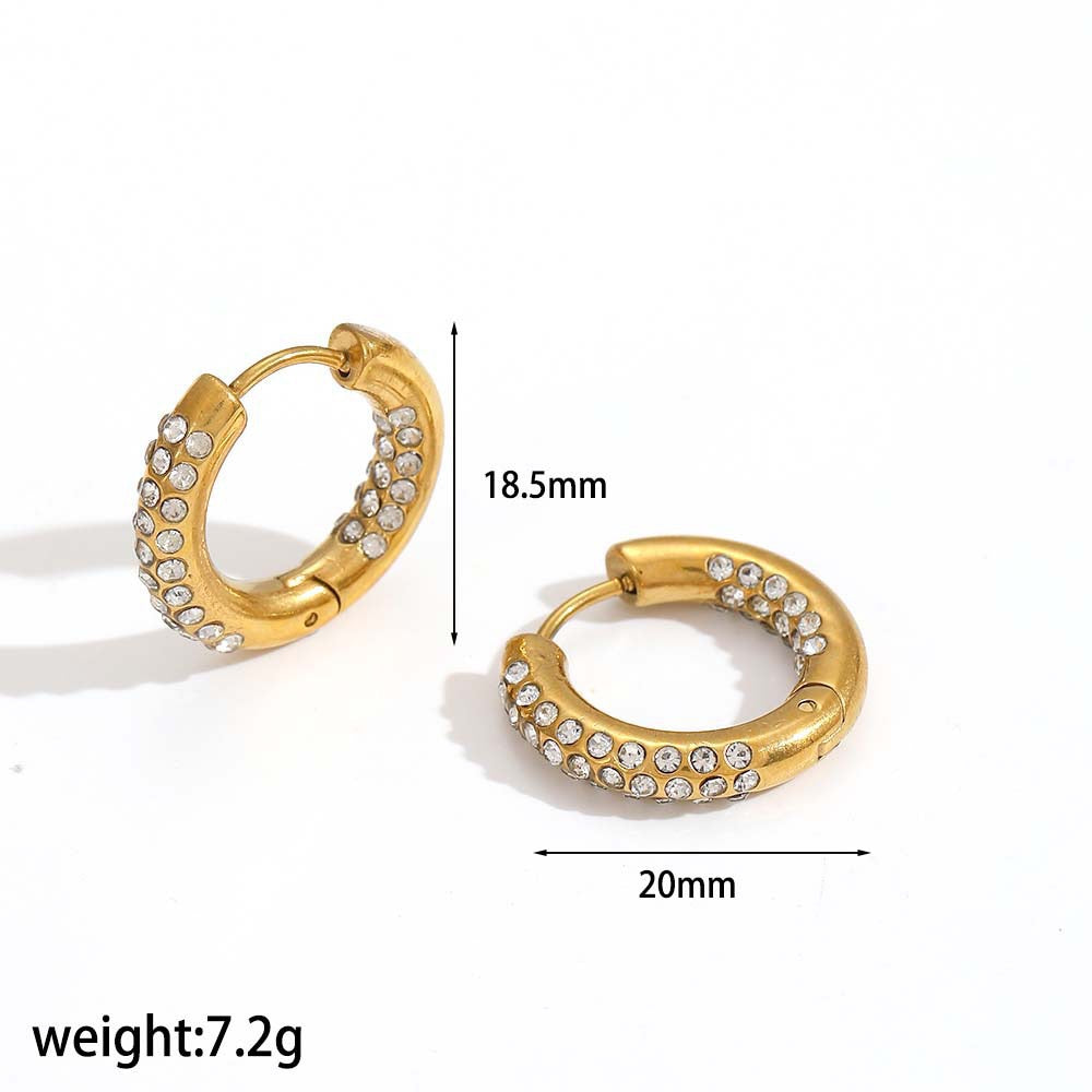 Alice rock hoops earrings