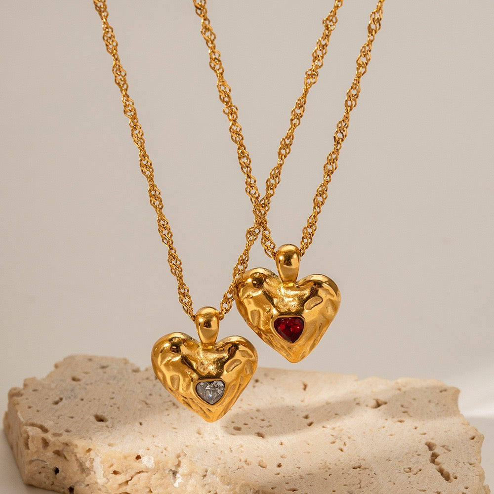 Red heart necklace