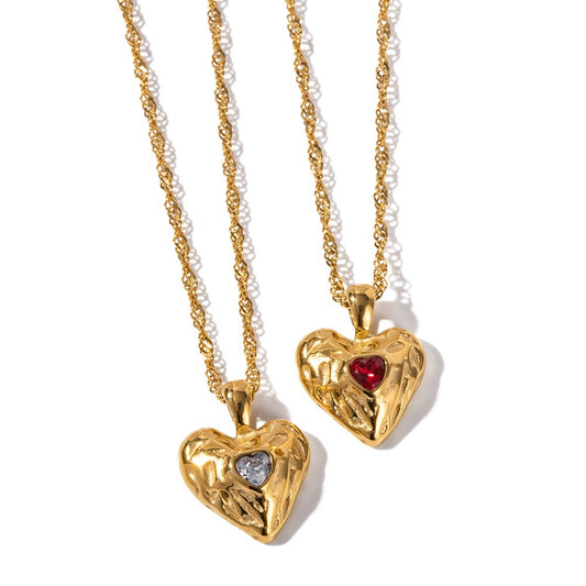 Red heart necklace