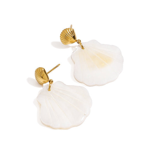 Natural shell earrings