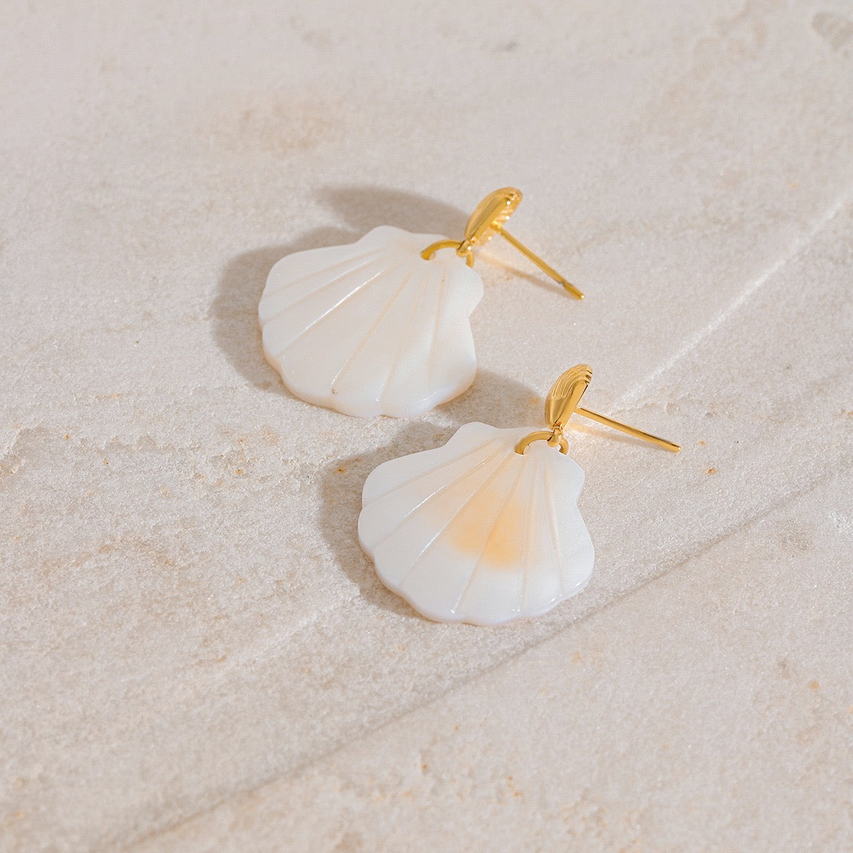 Natural shell earrings