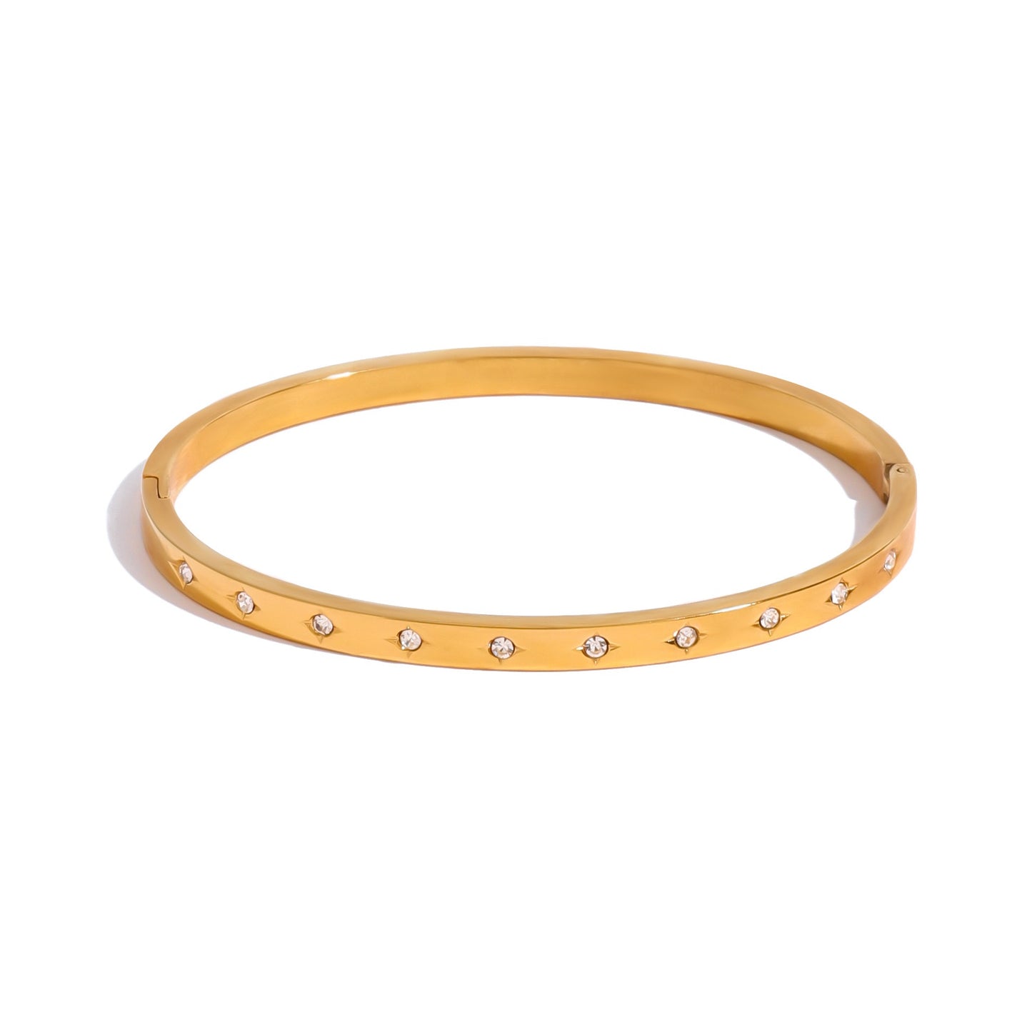 Zircon slim bangle