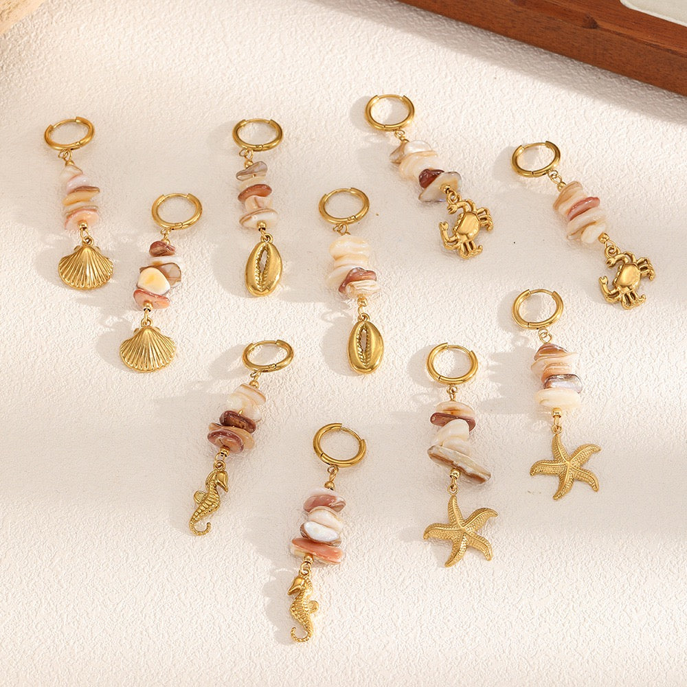 Fuga shell earrings