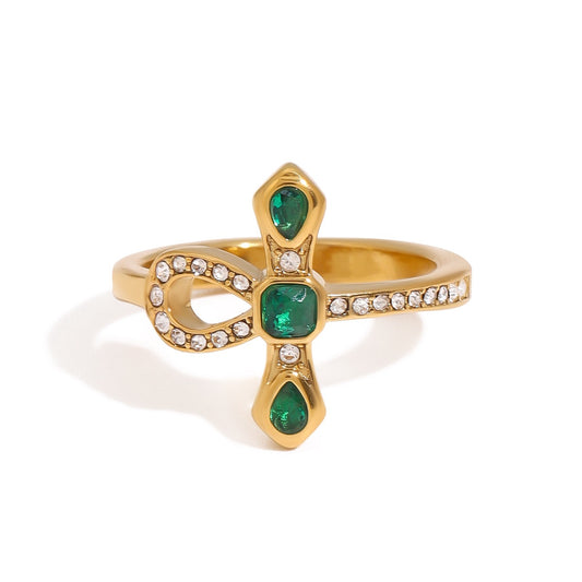 Green cross rings
