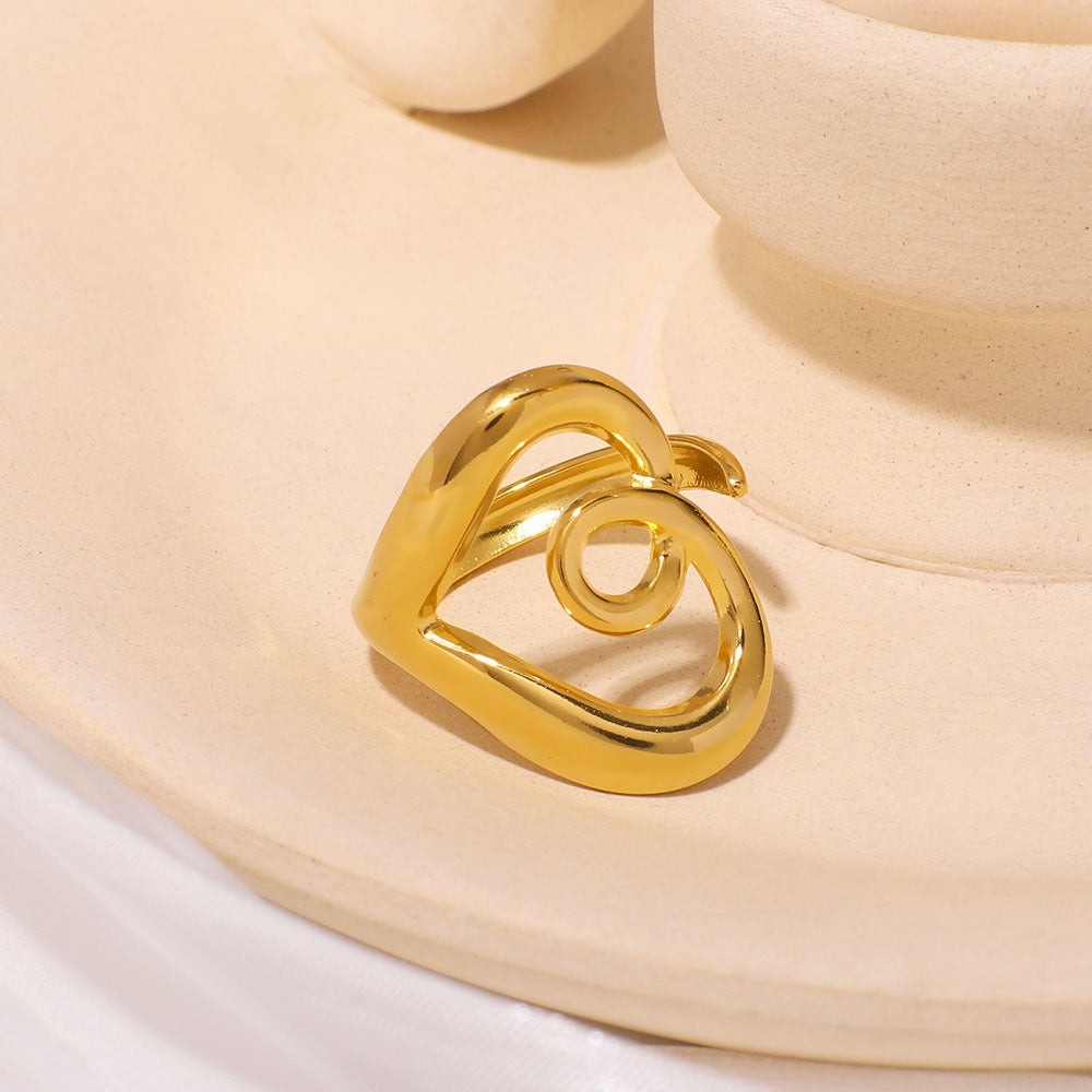 Bugata heart rings