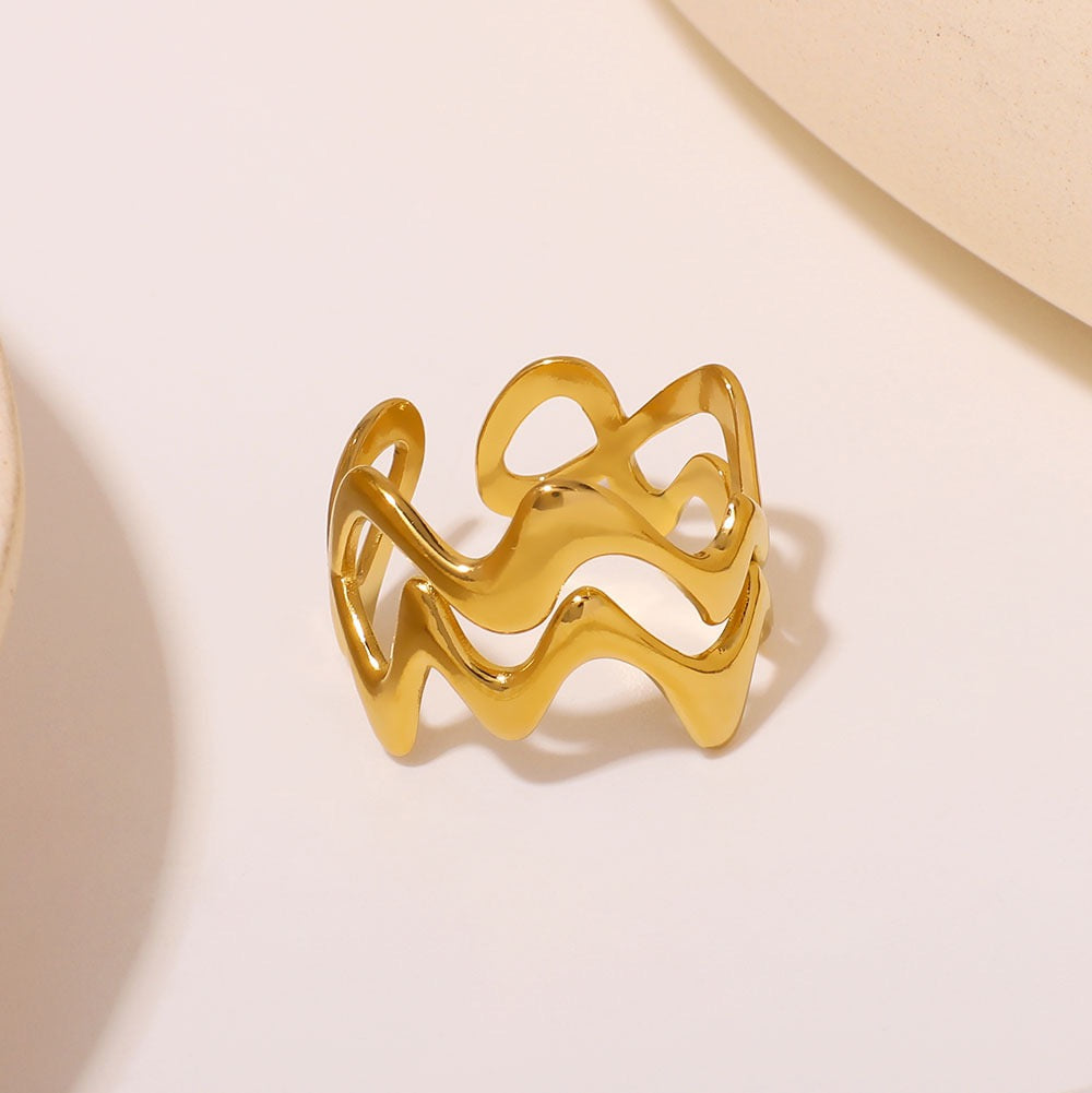 Double wave ring