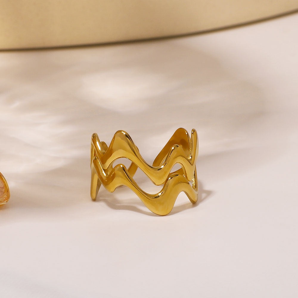 Double wave ring