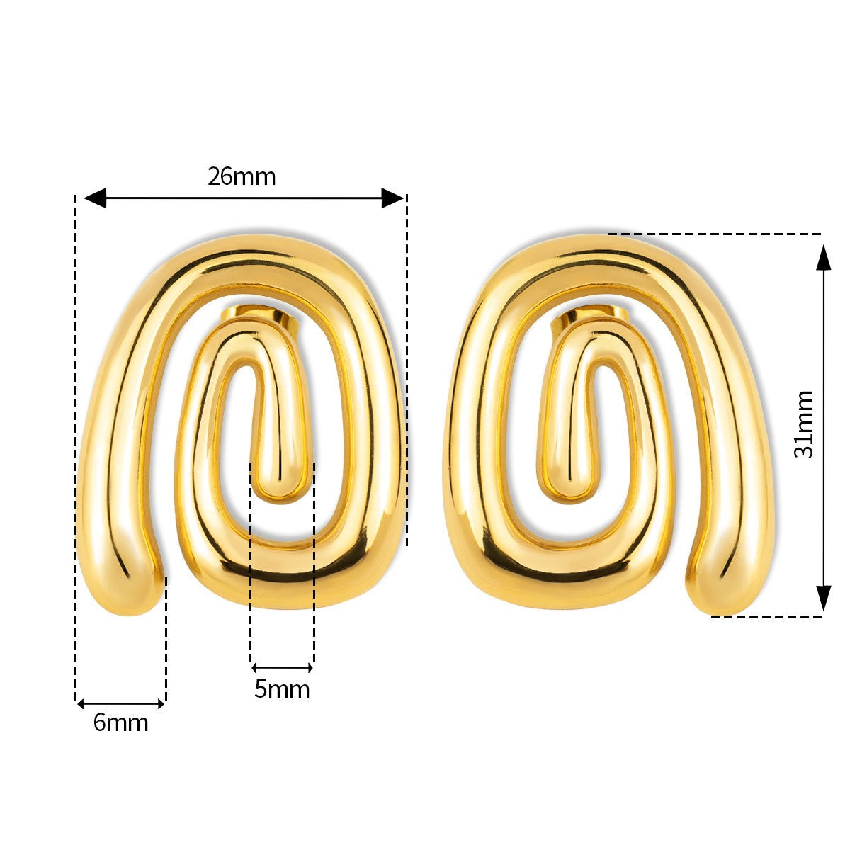 Butimo swirl earrings