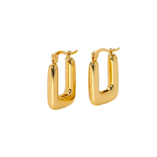 Daran square hoops earrings