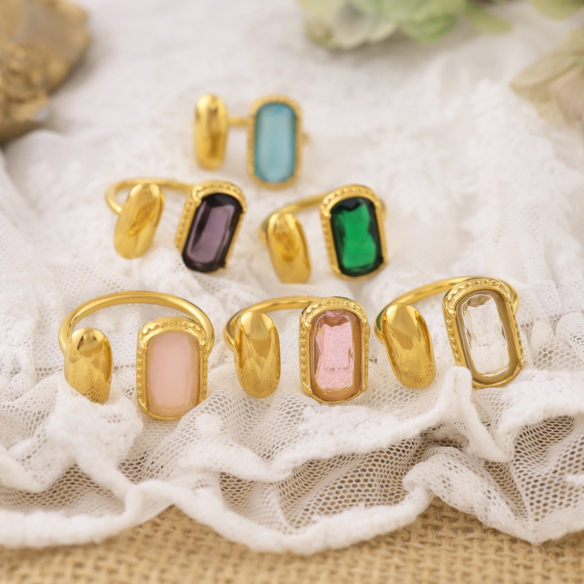 Double Gem rings