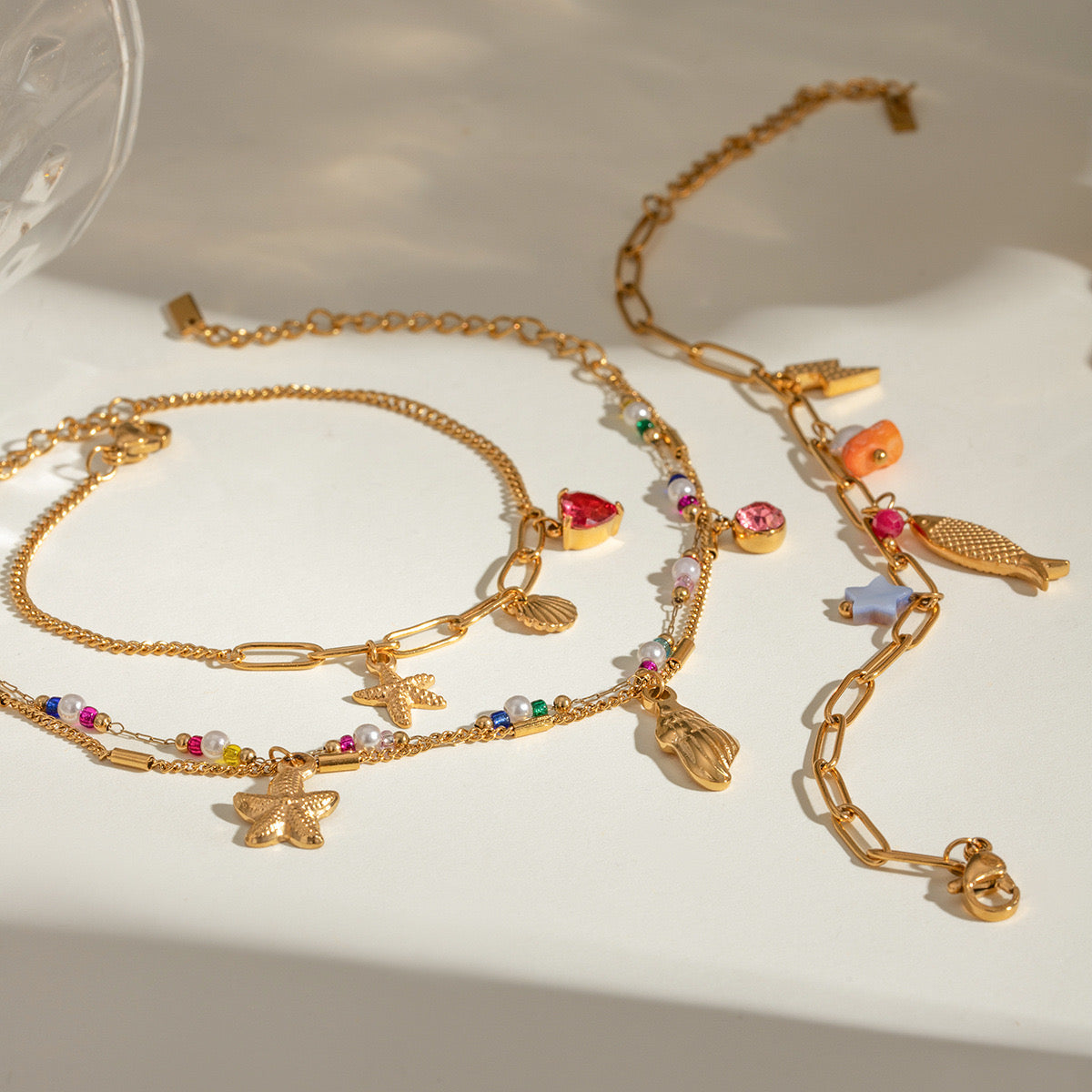 Anny Bondi rainbow charm bracelets collections