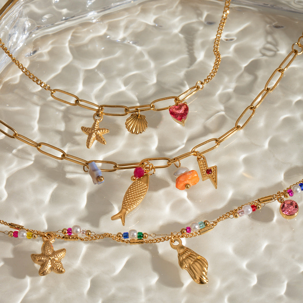 Anny Bondi rainbow charm bracelets collections