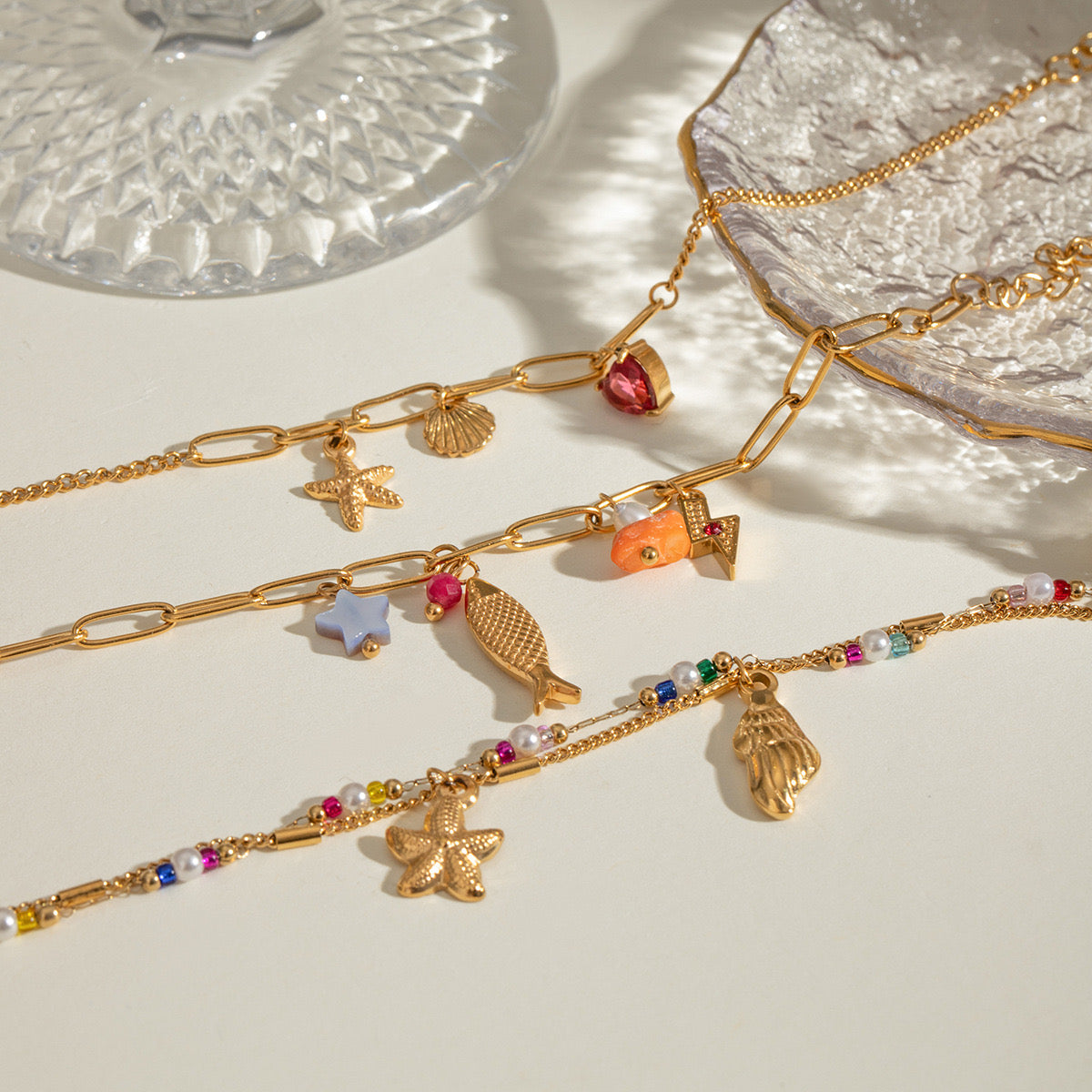 Anny Bondi rainbow charm bracelets collections