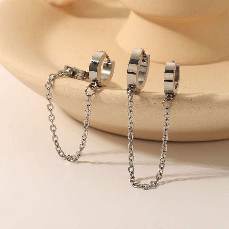 Anna Chains hoop earrings