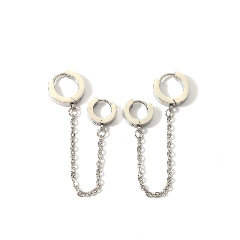 Anna Chains hoop earrings