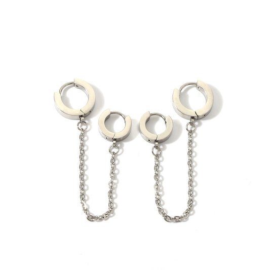 Anna Chains hoop earrings