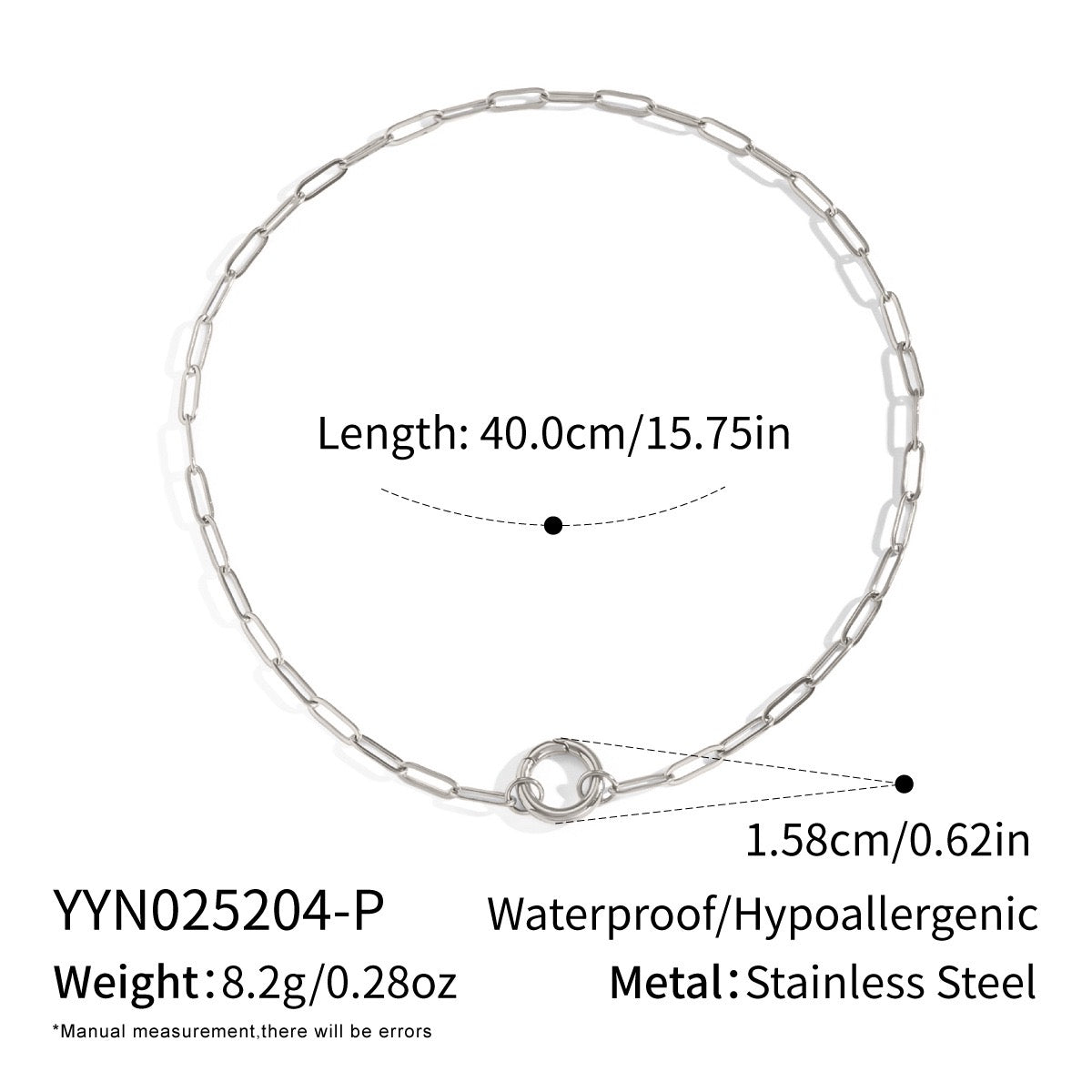 Statement chains necklace