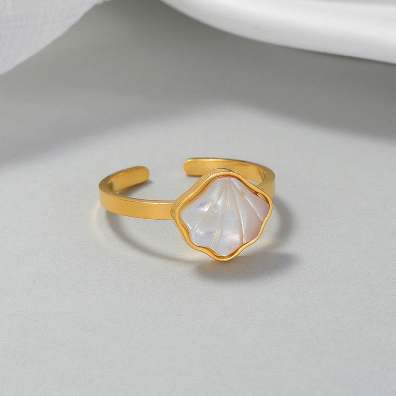White shell ring
