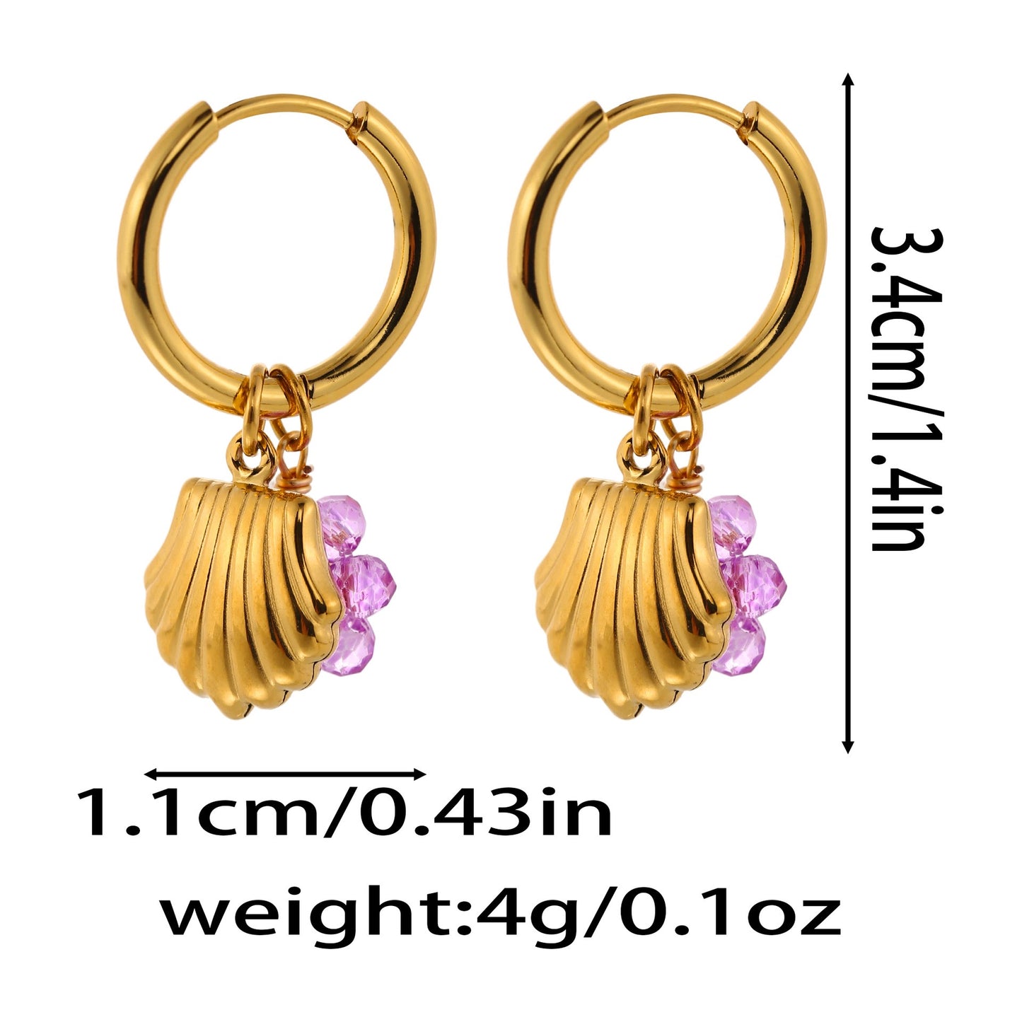 Sila Beady handmade hoop earrings