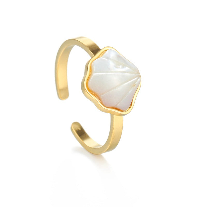 White shell ring