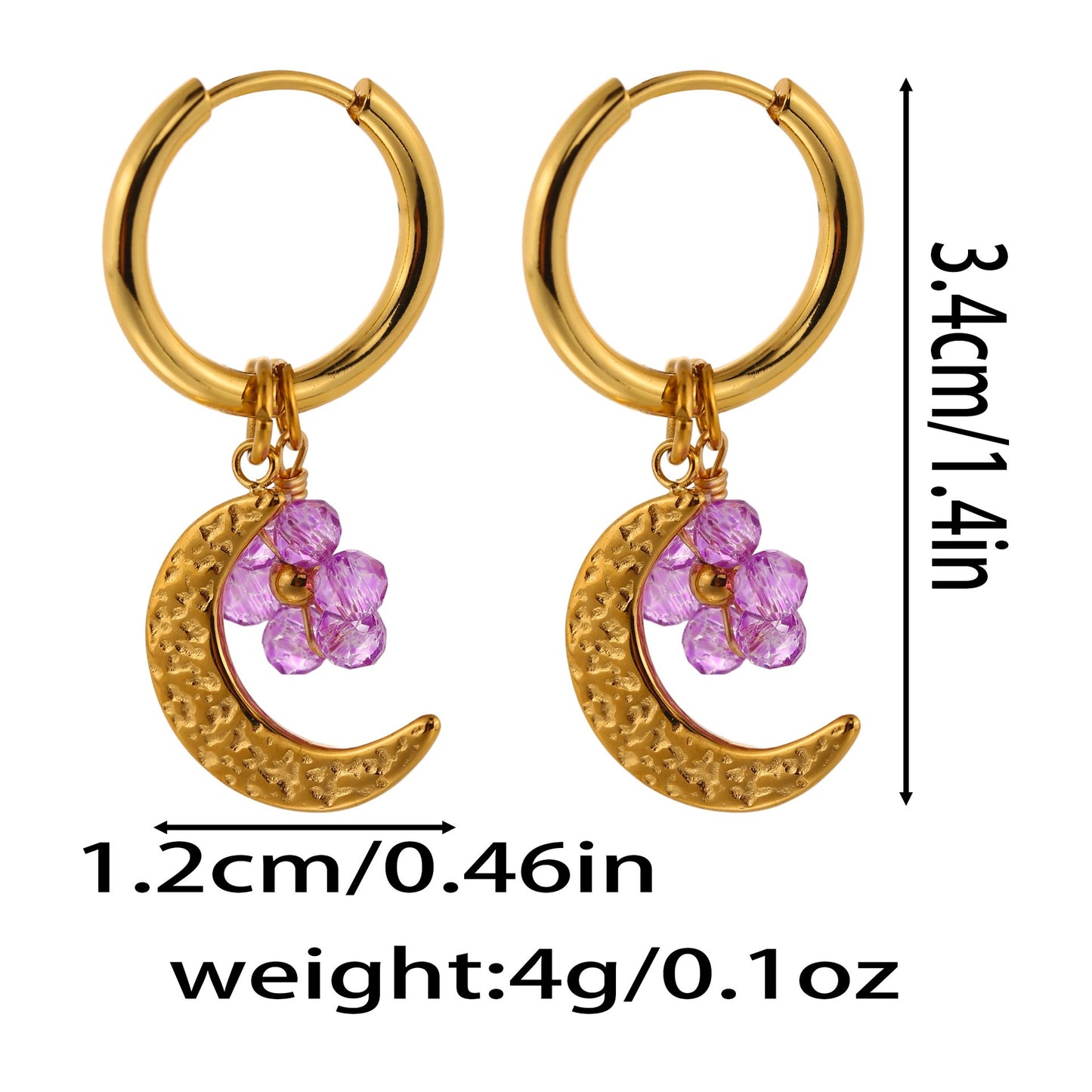 Sila Beady handmade hoop earrings