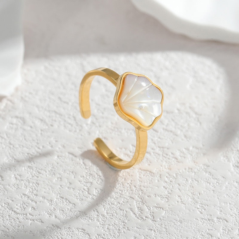 White shell ring