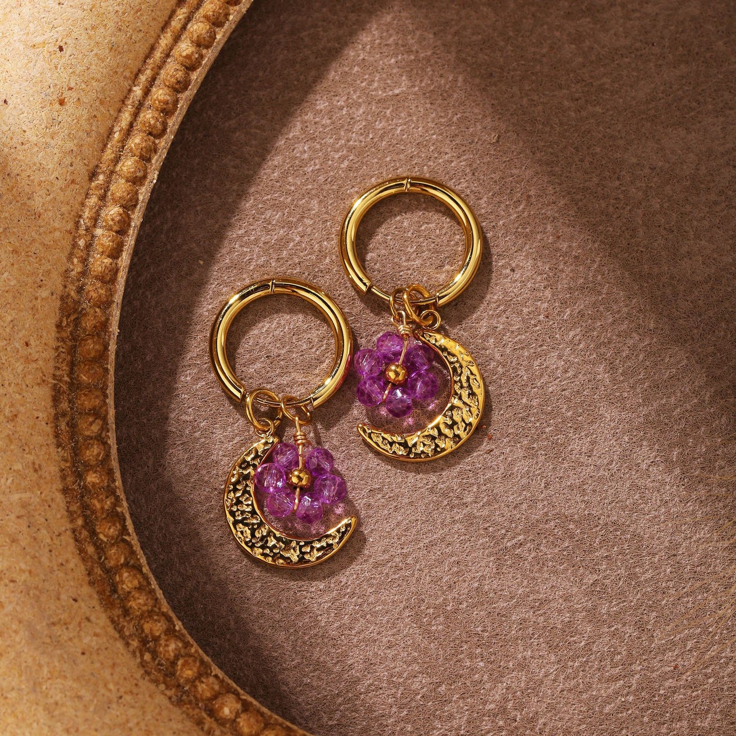 Sila Beady handmade hoop earrings