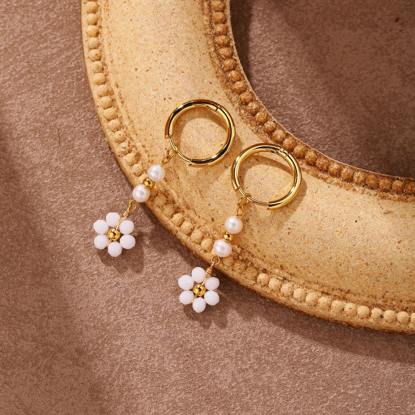 Sila Beady handmade hoop earrings