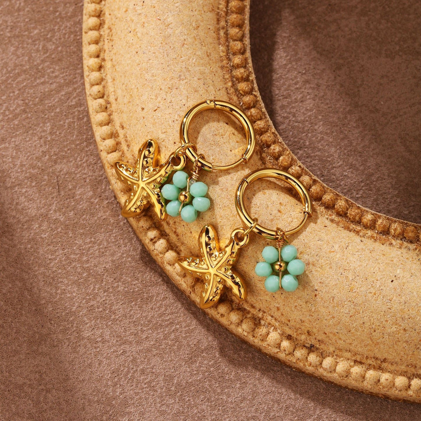 Sila Beady handmade hoop earrings