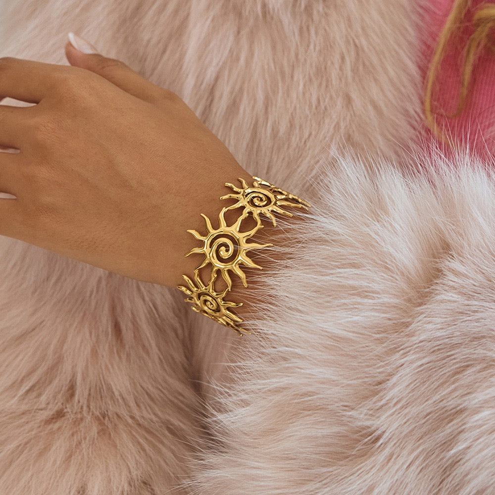 Golden sun bangle