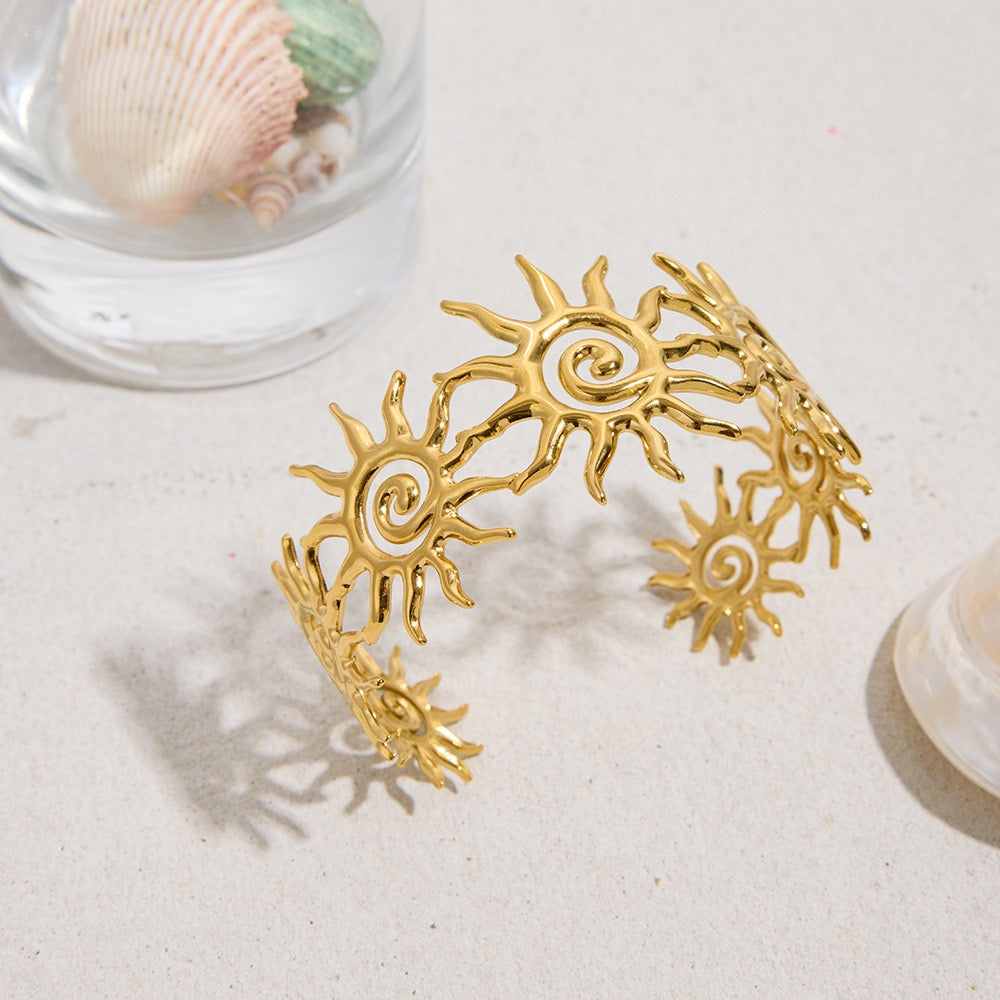 Golden sun bangle