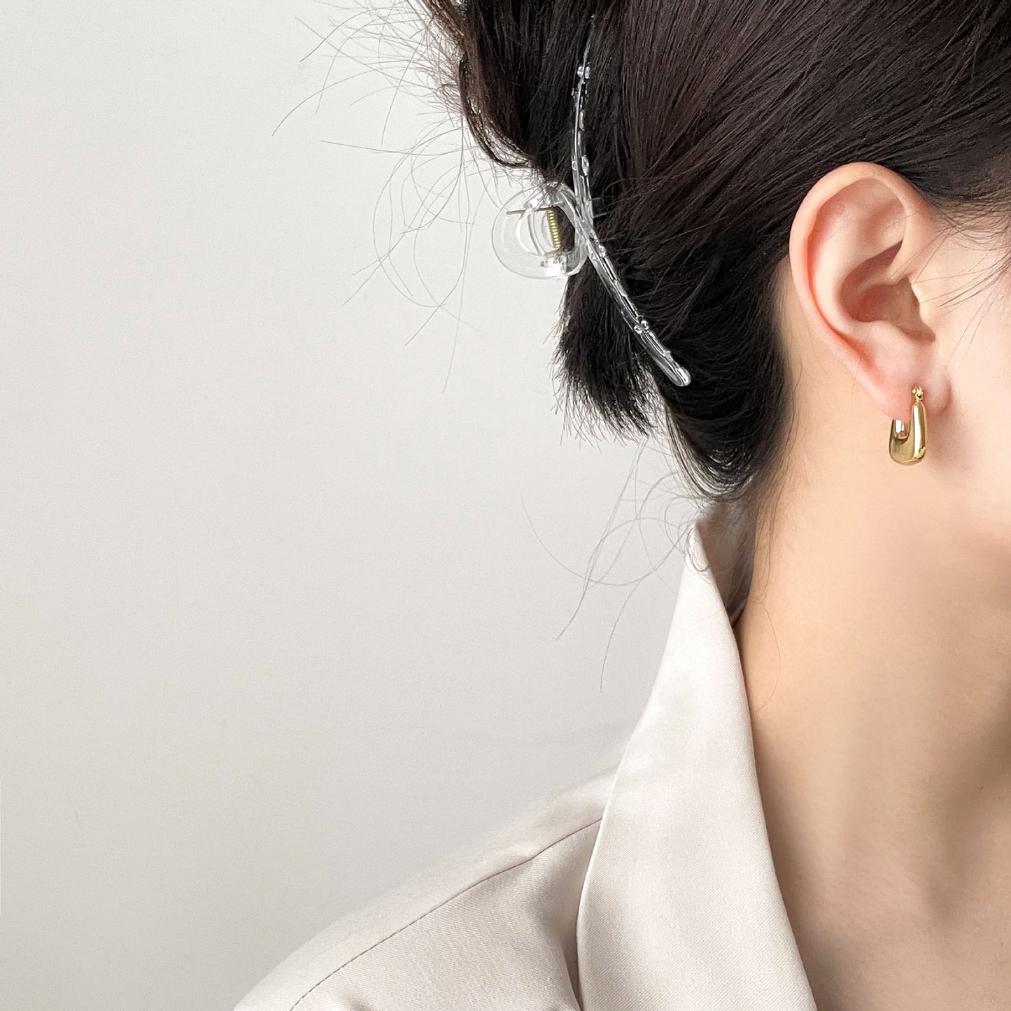 Sara square hoop earrings