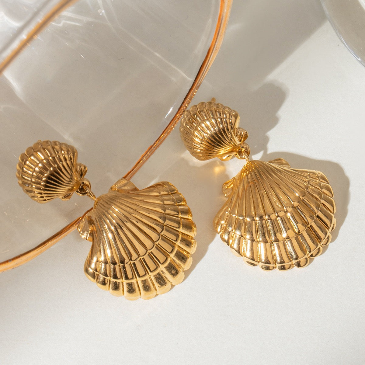 Double shells earrings