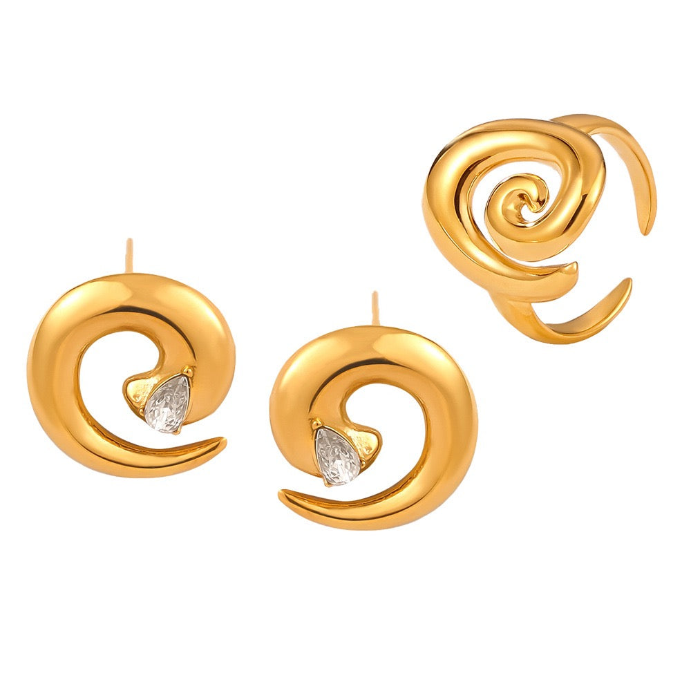 Swirl cute rings
