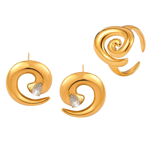 Swirl cute rings