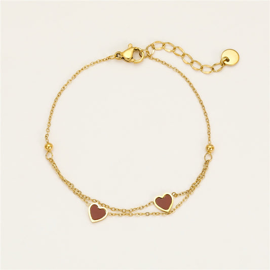 Inti Red heart bracelets
