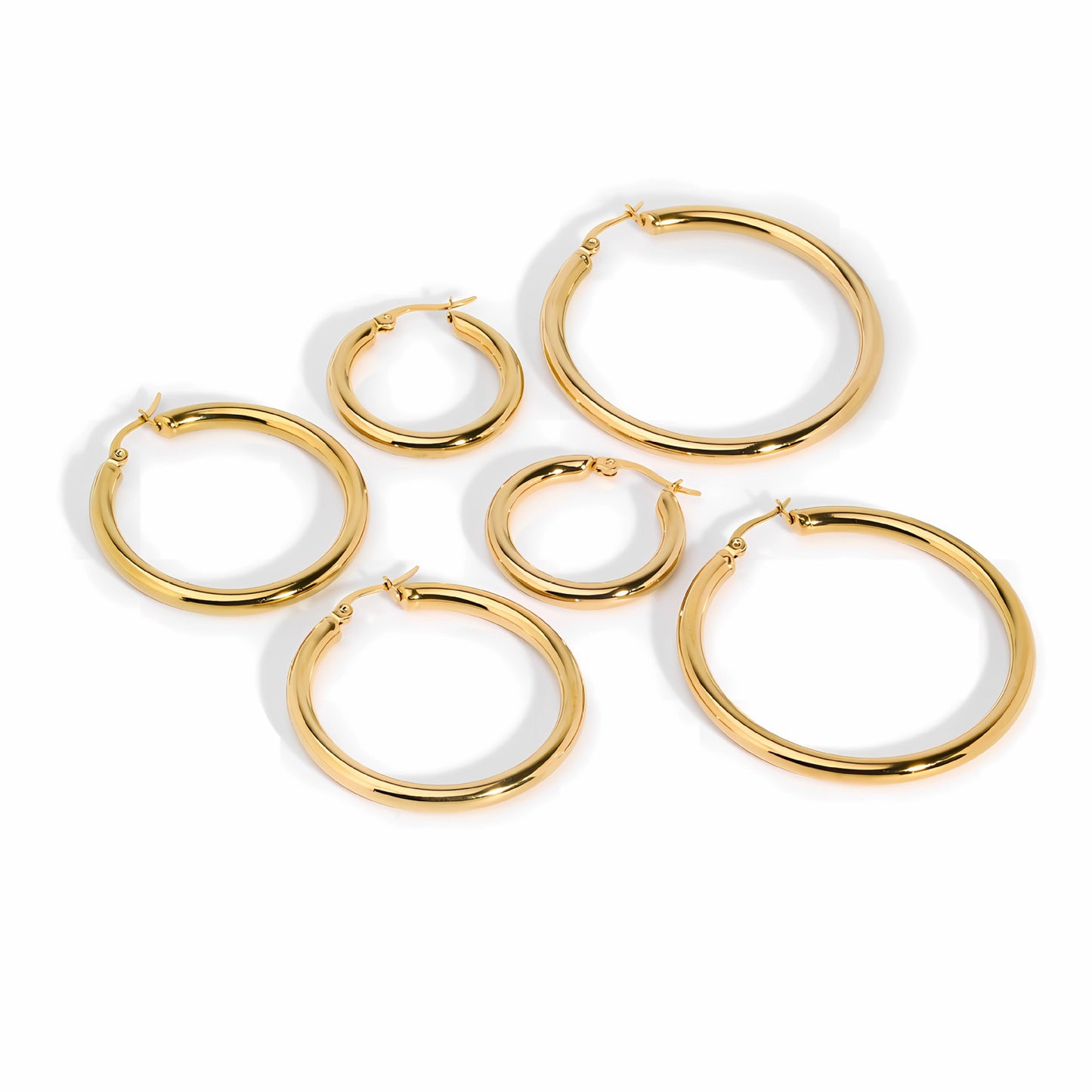 Kilig round hoops earrings
