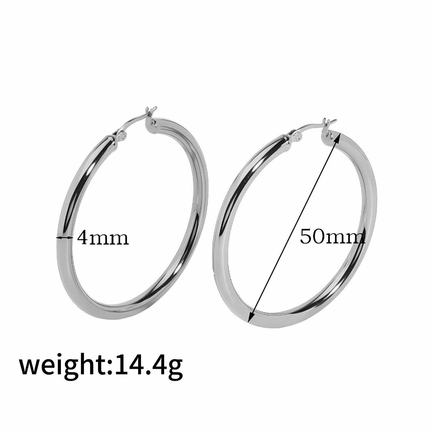 Kilig round hoops earrings