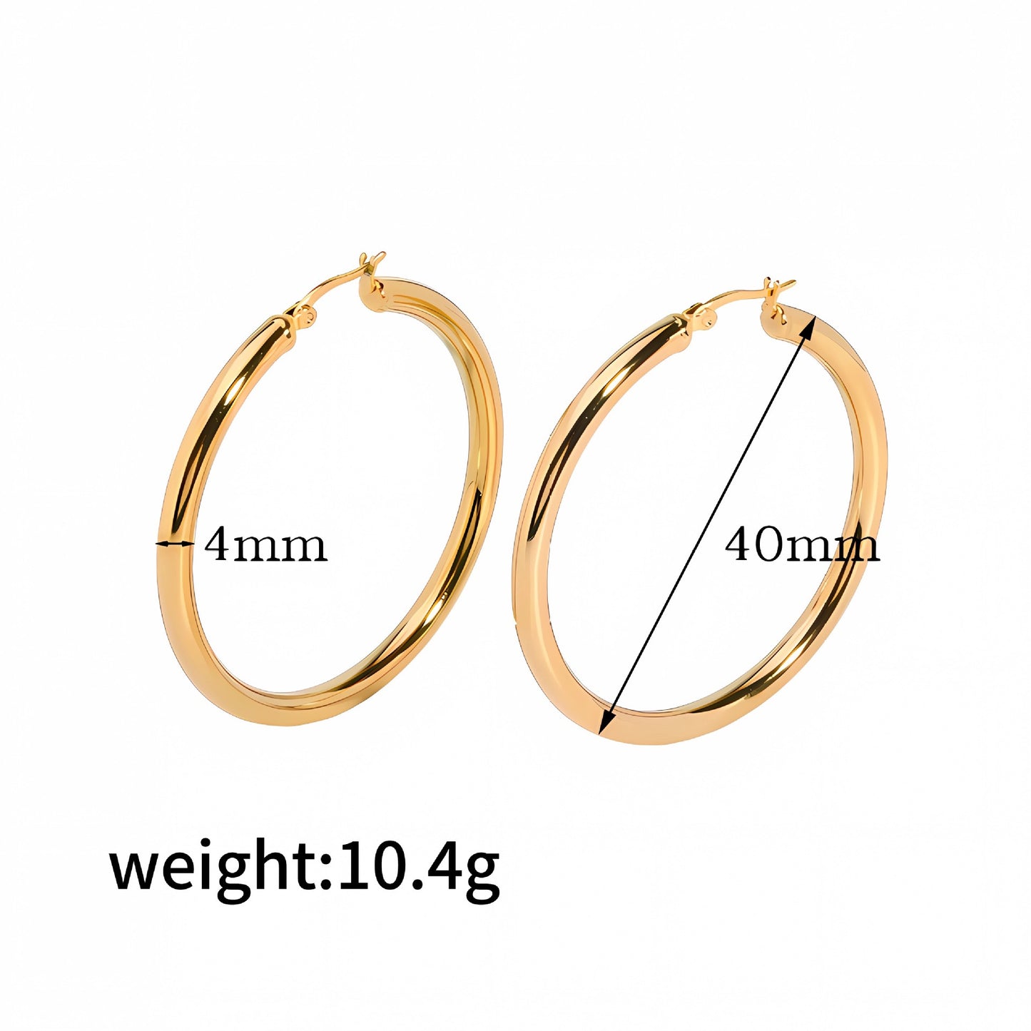 Kilig round hoops earrings