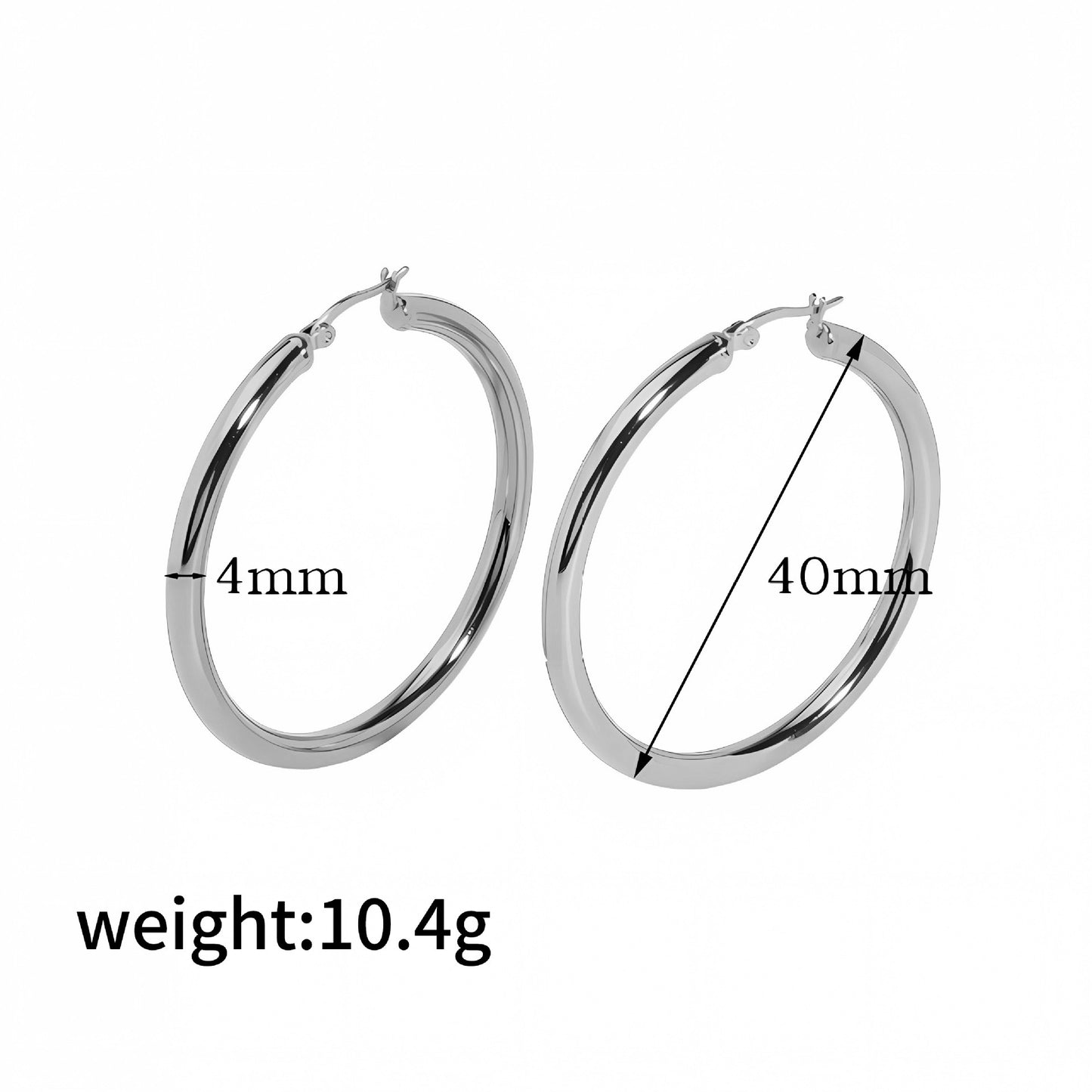 Kilig round hoops earrings
