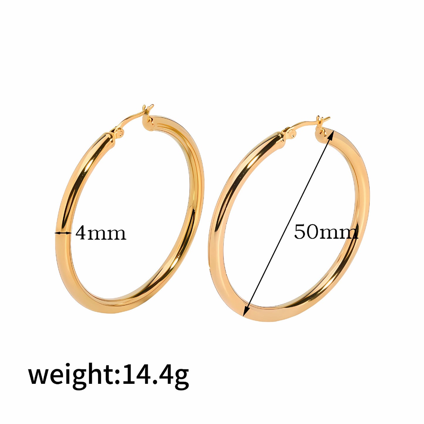 Kilig round hoops earrings