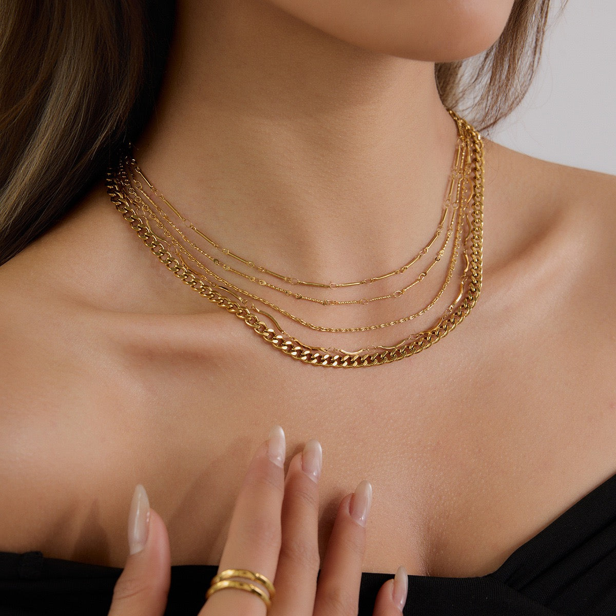 Layer necklaces
