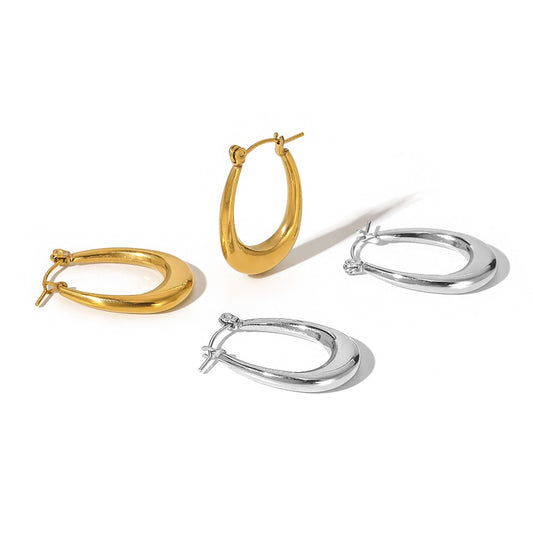 Huna classic hoop earrings