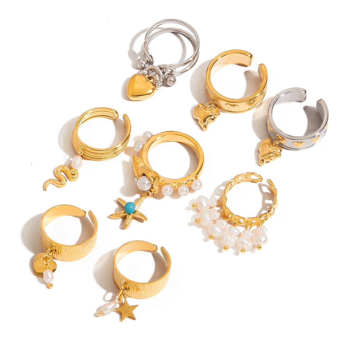 Dangling pendant rings