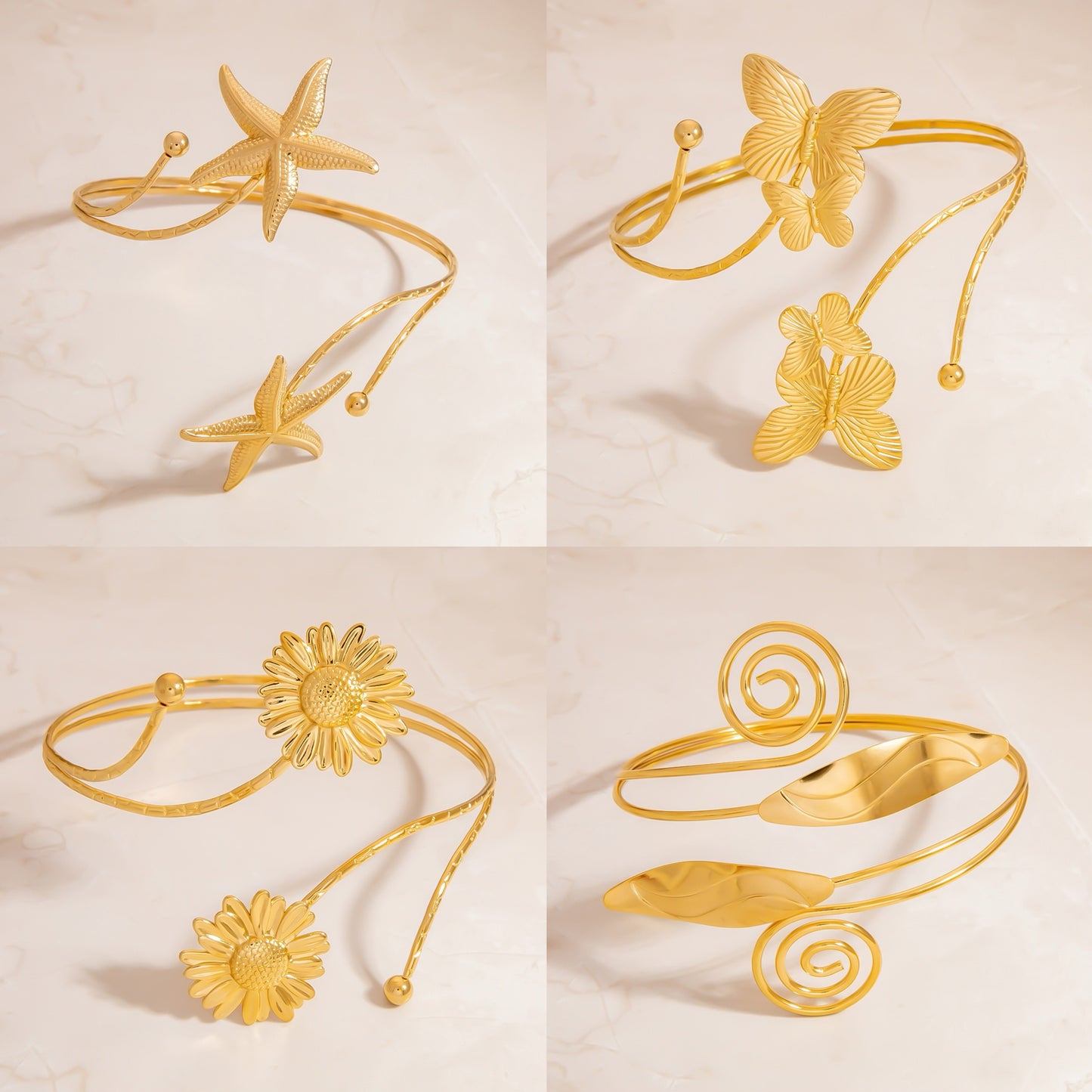 Summer arm bangles / arm bracelets