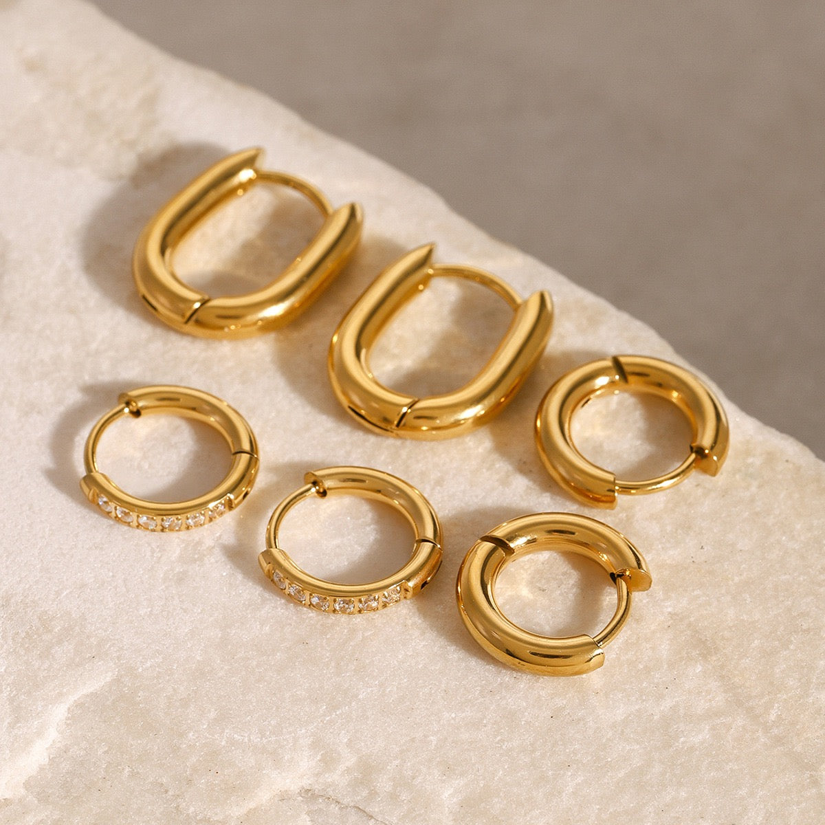 Classic dainty hoops