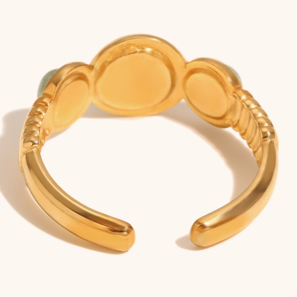 Estrella Green stone rings
